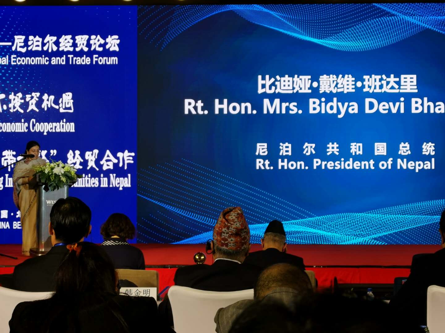 岳平安董事長出席2019中國-尼泊爾經貿論壇